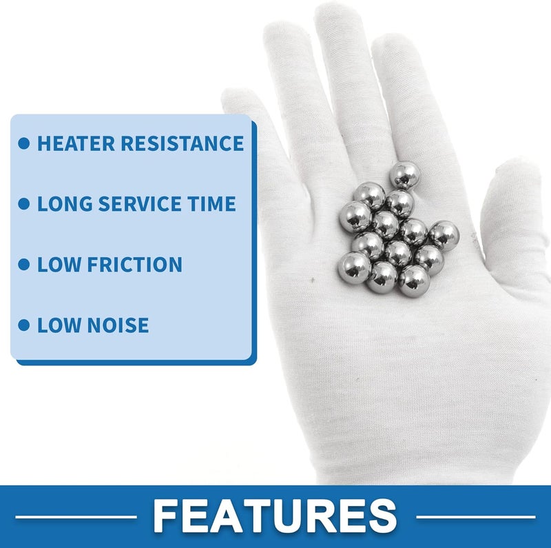 HEROFFIX 12.3mm Bearing Ball Bearing Steel G16 Precision Ball Silver Tone 50 Pcs - Image 5